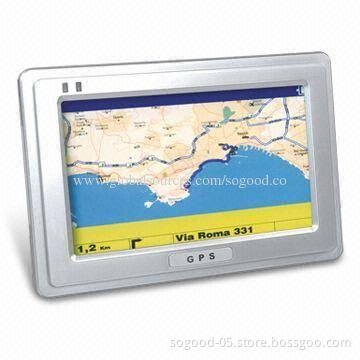 Portable GPS with 4.3-inch Samsung Super Hi-clear Digital Touching TFT LCD, Individual Elect Album
